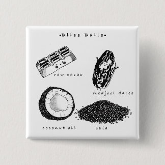 Knop voor het recept van Vegan blisans ballen Vierkante Button 5,1 Cm