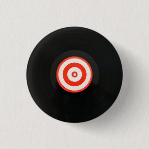Knop voor LP-album met vinyl Ronde Button 3,2 Cm