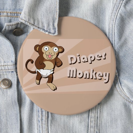 Knop voor luidere aap ronde button 6,0 cm (In situ)