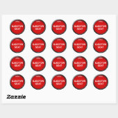 Knop voor schietstoel ronde sticker (Vel)