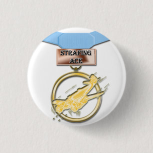 Knop voor strafrechtspleging ronde button 3,2 cm
