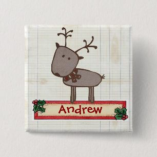 Knop Voorraden chatten Vierkante Button 5,1 Cm