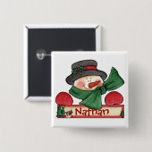 Knop Voorraden chatten Vierkante Button 5,1 Cm (Voorkant /achterkant)