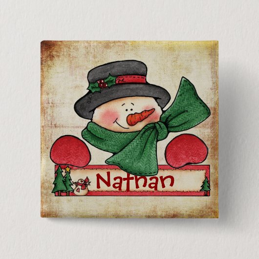 Knop Voorraden chatten Vierkante Button 5,1 Cm (Voorkant)