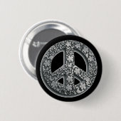 knop Vrede Ronde Button 5,7 Cm (Voorkant /achterkant)