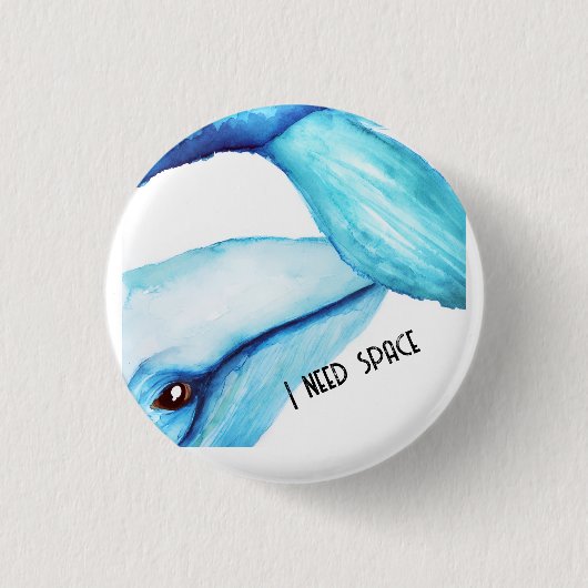Knop Walvis Ronde Button 3,2 Cm (Voorkant)