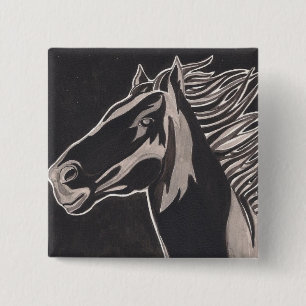 knop Wilde brand Vierkante Button 5,1 Cm