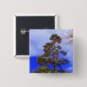 knop Winterpine Vierkante Button 5,1 Cm (Voorkant /achterkant)