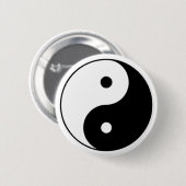 knop Yin Yang Ronde Button 5,7 Cm (Voorkant /achterkant)