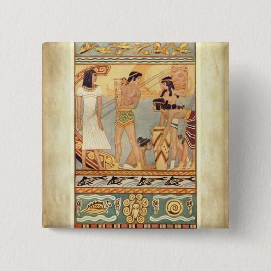 Knop zee TRADERS Vierkante Button 5,1 Cm (Voorkant)