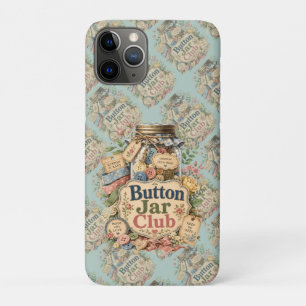 Knopjespot Club Cottagecore Naai Collage iPhone 11 Pro Hoesje