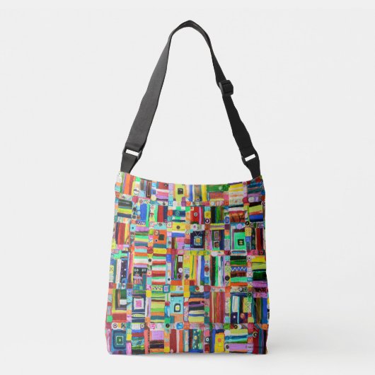 knoppatroon canvas tas (Voorkant)