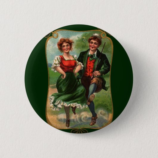 Knoppen met Hart Vol Levensvreugde Ronde Button 5,7 Cm (Voorkant)