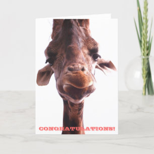 Knorrige Giraffe: De Kaart van gelukwensen