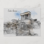 Knossos Palace Crète Grèce Carte postale - Ancien (Devant)