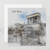 Knossos Paleis Kerstkaart – Oude Kreta Reizen (Voorkant / Achterkant)