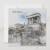 Knossos Paleis Kerstkaart – Oude Kreta Reizen (Voorkant)