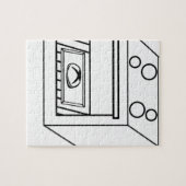 Knot in de oven, grappige baby in moeder zwangere  legpuzzel (Horizontaal)