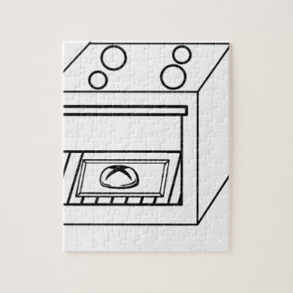 Knot in de oven, grappige baby in moeder zwangere legpuzzel