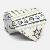 Knot Nail Pattern-Stropdas Knot Nail Sailing Ancho Stropdas (Opgerold)