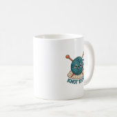 Knot Today Mug | Funny Knitting & Crochet Gift Koffiemok (Voorkant rechts)