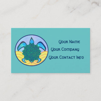 Knot Turtle Business Card-template Visitekaartje