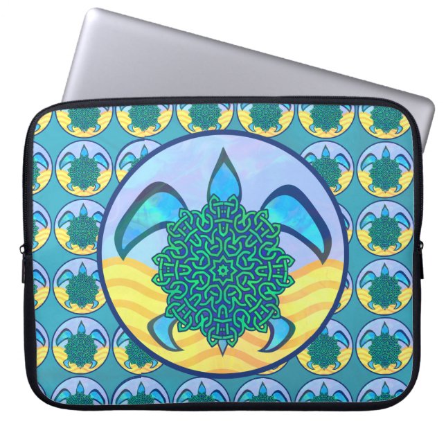 Knot Turtle-laptophoes Laptop Sleeve (Voorkant)