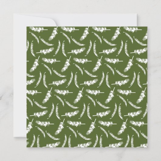 Knoted Palm Trees Monogram Beach Engagement Party Kaart (Achterkant)