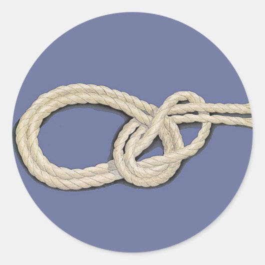 Knotten van zeelieden ronde sticker (Voorkant)