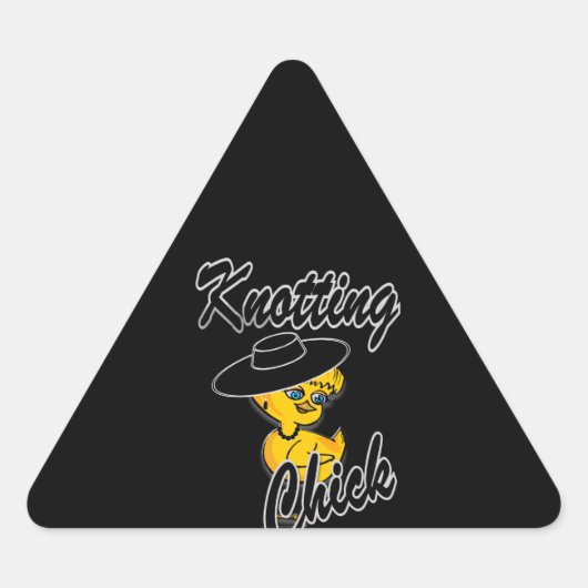 Knotting Chick #4 Driehoek Sticker (Voorkant)