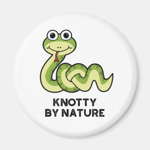 Knotty by Natuur Funny Snake Pun Magneet