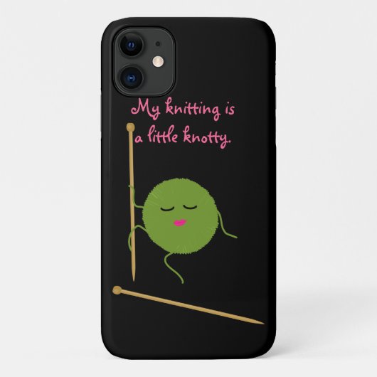 Knotty Knitter Funny Case-Mate iPhone Case (Achterkant)
