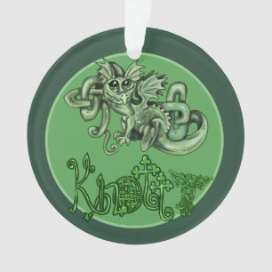 Knotty lil Dragon! Céltic Knot Ornament