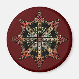 Knotwork Chaos Star Magnet Magneet