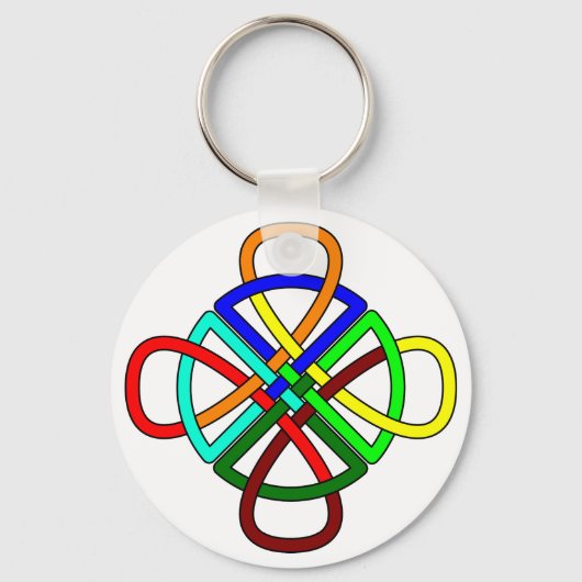 Knotwork Cross-Sleutelhanger Sleutelhanger (Voorkant)