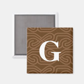 Knotwork Monogram - Letter G Magneet (Voorkant / Achterkant)