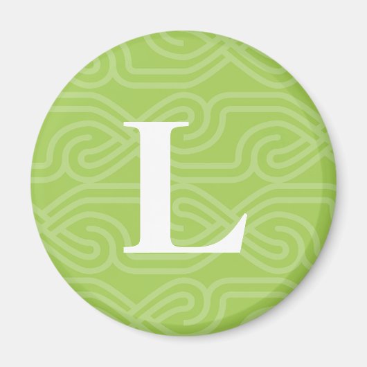 Knotwork-monogram - letter L Magneet (Voorkant)