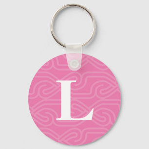 Knotwork-monogram - letter L Sleutelhanger