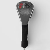 Know God Know Peace Golfheadcover (Voorkant)