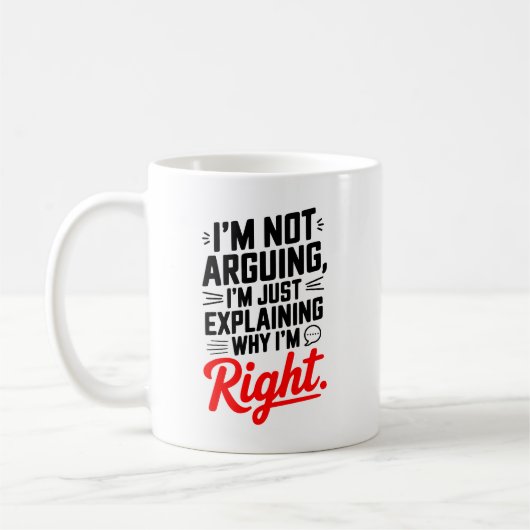 Know-It-All Mug - Parce que vous n'avez jamais tor (Gauche)