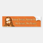 Know Jesus Bumpersticker (Voorkant)