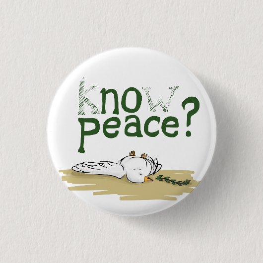Know Peace Civil Rights Activist Button (Voorkant)