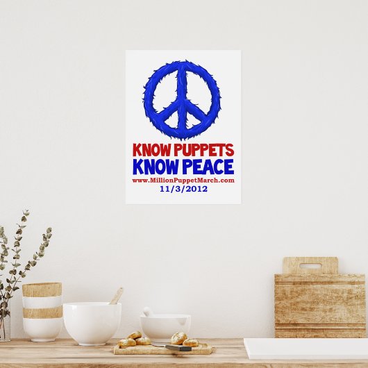 Know Puppets, Know Peace Poster (Keuken)