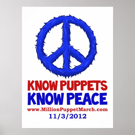 Know Puppets, Know Peace Poster (Voorkant)