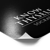 Know Thyself - Socrates Foto Afdruk (Hoek)