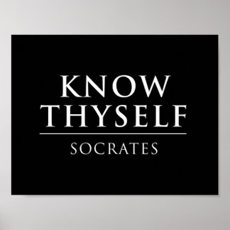 Know Thyself - Socrates Poster