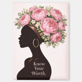Know Your Worth Inspirational Magnet Magneet