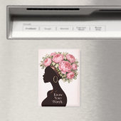 Know Your Worth Inspirational Magnet  Magneet (Insitu (Vaatwasser))