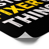 Knower Of Stuff. Fixer Of Things. Funny Gift For F Poster (Hoek)