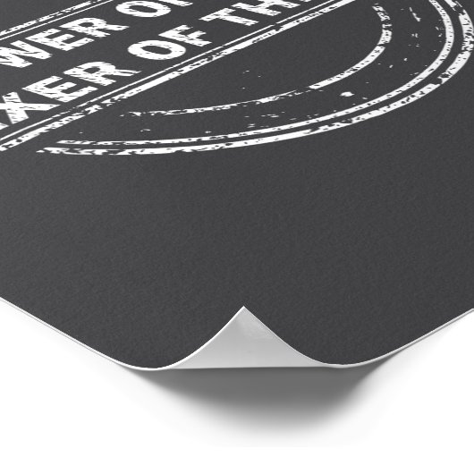 Knower Of Stuff Fixer Of Things Funny Stamp Poster (Hoek)